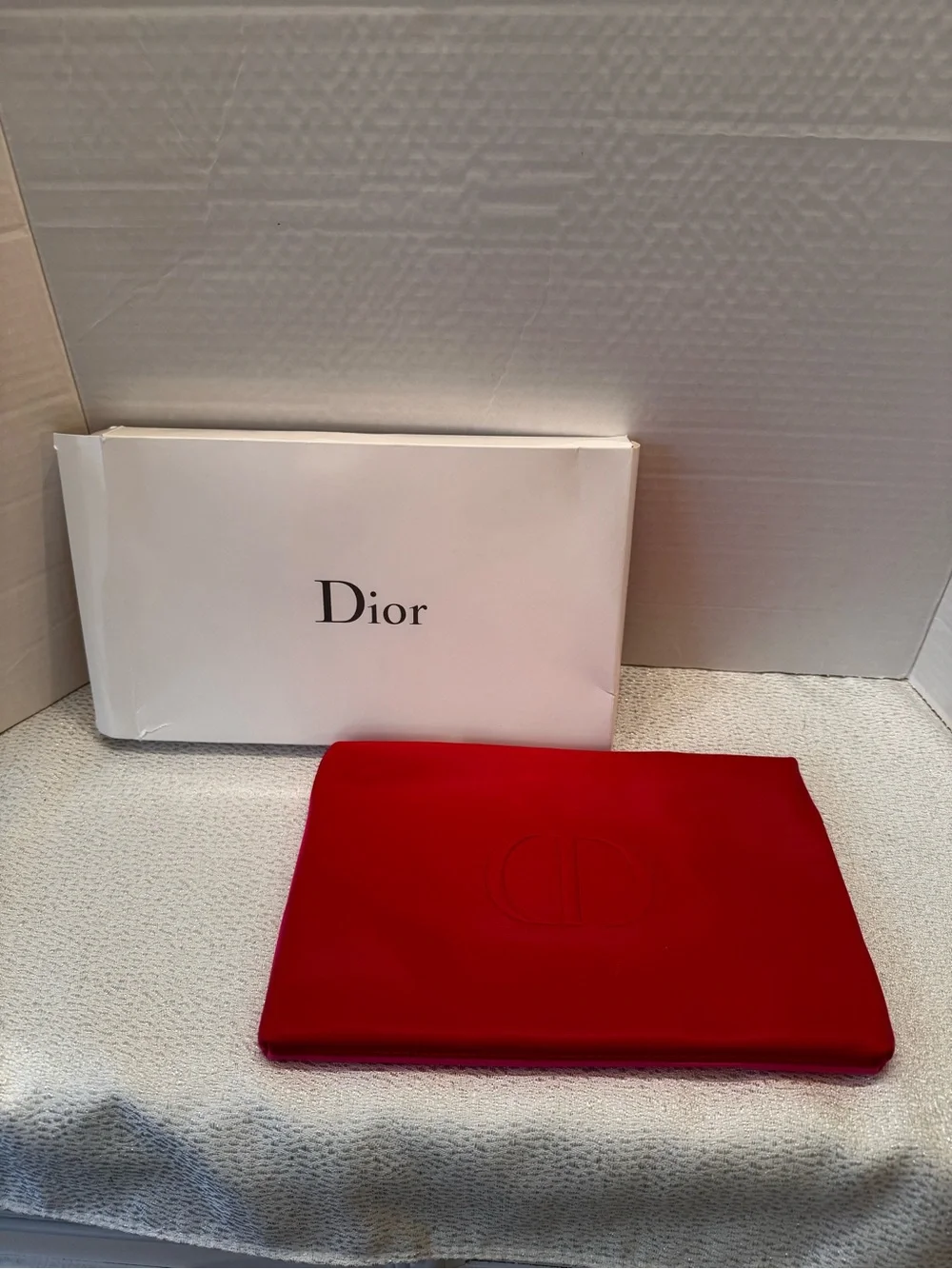 Dior Red/Pink Travel Pouch